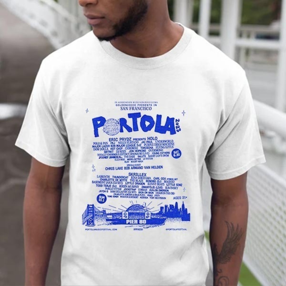 Portola Festival Heading Line Pier 80 Blue Star Fan Gifts Classic T-Shirt